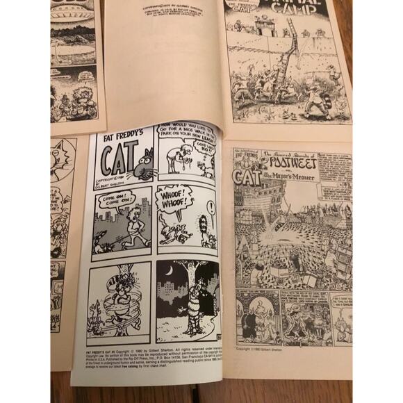 Adventures of Fat Freddy's Cat #1-5 Lot NM/9.2 Underground Comic-3 Are 1st Print - Picture 6 of 6